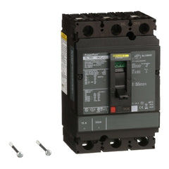 Square D HLL36015 Circuit breaker, PowerPacT H, 15A, 3 pole, 600VAC, 50kA, lugs, thermal magnetic, 80%  | Blackhawk Supply