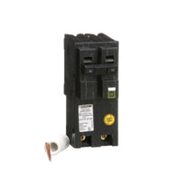 HOM215CAFI | Mini circuit breaker, Homeline, 15A, 2 pole, 120 VAC, 10 kA AIR, combo arc fault, pigtail neutral, plug in mount | Square D by Schneider Electric