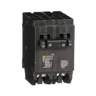 Square D HOMT2020220 MINIATURE CIRCUIT BREAKER, 2P, 120/240V 20A  | Blackhawk Supply