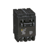 Square D HOMT2020240 Tandem miniature circuit breaker, Homeline, 2 x 1 pole at 20A, 1 x 2 pole at 40A, 120/240 VAC, 10 kA AIR, plug in  | Blackhawk Supply