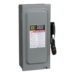 Square D HU361EI Disconnect Switch, Non Fusible, 30A, 3-Pole, 1 NO/1 NC, NEMA 1  | Blackhawk Supply