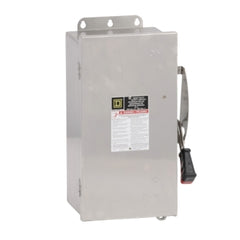 Square D HU362DS Single Throw Safety Switch, Non Fusible, 60A, 3-Pole, 600V, Surface Mount  | Blackhawk Supply