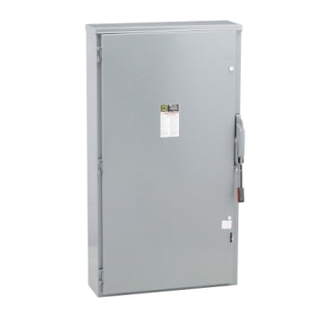 Square D HU365R Safety switch, heavy duty, non fusible, 400A, 3 wire, 3 poles, 350hp, 600VAC/DC, Type 3R  | Blackhawk Supply