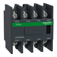 LADN226 | Auxiliary contact block, TeSys Deca, 2NO + 2NC, front mounting, lugs-ring terminals | Square D by Schneider Electric