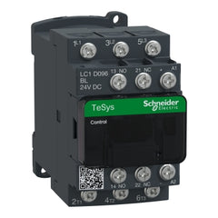 Square D LC1D096BL TeSys D contactor, 3P(3 NO), AC-3, <= 440 V, 9 A, 24 V DC coil  | Blackhawk Supply