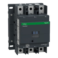 LC1D1506BD | IEC contactor, TeSys Deca, nonreversing, 150A, 100HP at 480VAC, 3 phase, 3 pole, 3 NO, 24VDC coil, open style | Square D by Schneider Electric
