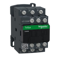 LC1D186B7 | TeSys D Contactor, 3-Poles (3 NO), 18A, 24V AC Coil, Non-Reversing | Square D by Schneider Electric