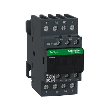 Square D LC1D188G7 TeSys D contactor, 4P(2 NO + 2 NC), AC-1, <= 440 V 32 A, 120 V AC coil  | Blackhawk Supply