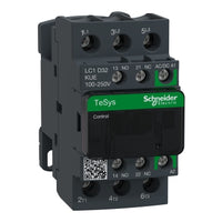 LC1D32KUE | TeSys D contactor 3P 32A AC-3 up to 440V coil 100-250V AC/DC | Square D by Schneider Electric