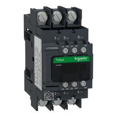 Square D LC1D40A6G7 TeSys D contactor, 3P(3 NO), AC-3, <= 440 V 40 A, 120 V AC 50/60 Hz coil  | Blackhawk Supply