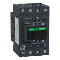 LC1DT60AG7 | IEC contactor, TeSys Deca, nonreversing, 60A resistive, 4 pole, 4 NO, 120VAC 50/60Hz coil, open style | Square D by Schneider Electric