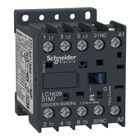 LC1K0901B7 | TeSys K Contactor, 3-Poles (3 NO), 1 NC Aux. Contact, 9A, 24V AC Coil, Non-Reversing | Square D by Schneider Electric