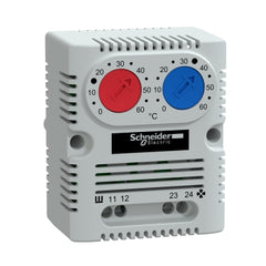 Square D NSYCCOTHD ClimaSys CC - double thermostat 250V - range of temperature 0…60°C - 1NO/NC - °C  | Blackhawk Supply