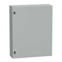 NSYCRN108250 | Spacial CRN Plain Door Enclosure w/o Mounting Plate. H1000xW800xD250 IP66 IK10 RAL7035 | Square D by Schneider Electric