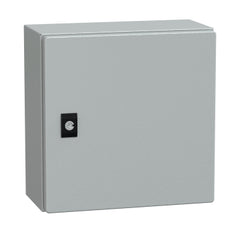 Square D NSYCRN33150 Spacial CRN Plain Door Without Mount Plate, H300xW300xD150, IP66, IK10, RAL7035  | Blackhawk Supply