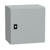 NSYCRN33200 | Spacial CRN Plain Door Without Mount Plate, H300xW300xD200, IP66, IK10, Grey RAL7035 | Square D