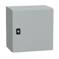 NSYCRN33200 | Spacial CRN Plain Door Without Mount Plate, H300xW300xD200, IP66, IK10, Grey RAL7035 | Square D by Schneider Electric