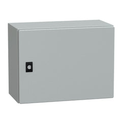Square D NSYCRN34200 Spacial CRN Plain Door Without Mount Plate, H300xW400xD200, IP66, IK10, Grey RAL7035  | Blackhawk Supply