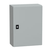 NSYCRN43150 | Spacial CRN Plain Door Enclosure w/o Mounting Plate. H400xW300xD150 IP66 IK10 RAL7035 | Square D