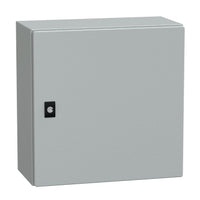 NSYCRN44200 | Spacial CRN plain door w/o mount.plate. H400xW400xD200 IP66 IK10 RAL7035 | Square D by Schneider Electric