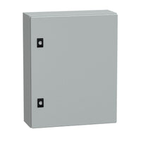 NSYCRN54150 | Spacial CRN Plain Door Enclosure w/o Mounting Plate. H500xW400xD150 IP66 IK10 RAL7035 | Square D by Schneider Electric