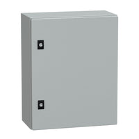 NSYCRN54200P | Spacial CRN plain door with mount.plate. H500xW400xD200 IP66 IK10 RAL7035.. | Square D by Schneider Electric