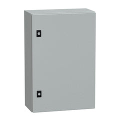 Square D NSYCRN64200 Spacial CRN Plain Door Without Mount Plate, H600xW400xD200, IP66, IK10, Grey RAL7035  | Blackhawk Supply