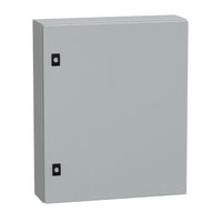 NSYCRN65150 | Spacial CRN Plain Door Enclosure w/o Mounting Plate. H600xW500xD150 IP66 IK10 RAL7035 | Square D by Schneider Electric