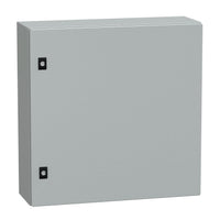 NSYCRN66200 | Spacial CRN Plain Door Enclosure w/o Mounting Plate. H600xW600xD200 IP66 IK10 RAL7035 | Square D by Schneider Electric