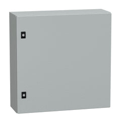 Square D NSYCRN66200 Spacial CRN Plain Door Enclosure w/o Mounting Plate. H600xW600xD200 IP66 IK10 RAL7035  | Blackhawk Supply