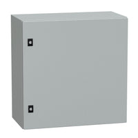 NSYCRN66300P | Spacial CRN plain door with mount.plate. H600xW600xD300 IP66 IK10 RAL7035.. | Square D by Schneider Electric