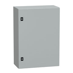 Square D NSYCRN75250P Spacial CRN plain door with mount.plate. H700xW500xD250 IP66 IK10 RAL7035..  | Blackhawk Supply