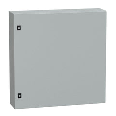 Square D NSYCRN88200 Spacial CRN Plain Door Enclosure w/o Mounting Plate. H800xW800xD200 IP66 IK10 RAL7035  | Blackhawk Supply