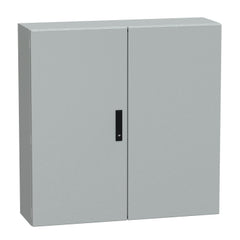 Square D NSYCRNG1010300D Spacial CRN Plain Door Without Mount Plate, H1000xW1000xD300, IP55, IK10, Grey RAL7035  | Blackhawk Supply