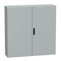 NSYCRNG1212300D | Spacial CRNG tspt 2 Plain Door Without Mount Plate, H1200xW1200xD300, IP55, IK10, Grey RAL7035 | Square D by Schneider Electric