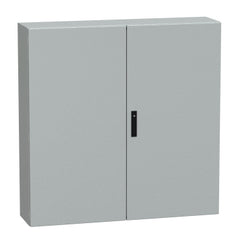 Square D NSYCRNG1212300D Spacial CRNG tspt 2 Plain Door Without Mount Plate, H1200xW1200xD300, IP55, IK10, Grey RAL7035  | Blackhawk Supply