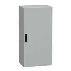 Square D NSYCRNG126400 Spacial CRNG Plain Door Without Mount Plate, H1200xW600xD400, IP66, IK10, Grey RAL7035  | Blackhawk Supply