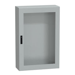 Square D NSYCRNG128300T Spacial CRNG tspt door w/o mount.plate. H1200xW800xD300 IP66 IK08 RAL7035  | Blackhawk Supply