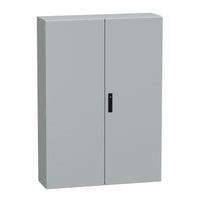 NSYCRNG1410300D | Spacial CRN Plain Door Without Mount Plate, H1400xW100xD300, IP55, IK10, Grey RAL7035 | Square D by Schneider Electric