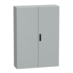 Square D NSYCRNG1410300D Spacial CRN Plain Door Without Mount Plate, H1400xW100xD300, IP55, IK10, Grey RAL7035  | Blackhawk Supply