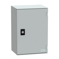 NSYPLM32PG | Wall-mounting encl. ABS/PC monobloc IP66 H310xW215xD160mm+metal mount.plate | Square D by Schneider Electric