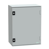 NSYPLM43G | Thalassa Wall-Mounting Enclosure, Polyester Monobloc, IP66, 430Hx330Wx200Dmm, Grey RAL 7035 | Square D by Schneider Electric