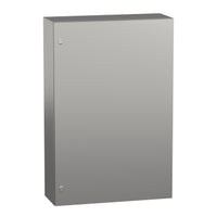 NSYS3X12830 | Wall mounted enclosure, Spacial S3X, stainless steel 304L, plain door, 1200x800x300mm, IP66 | Square D by Schneider Electric