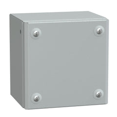 Square D NSYSBM151512 Metal Industrial Box Plain Door H150xW150xD120 IP66 IK10 RAL 7035  | Blackhawk Supply