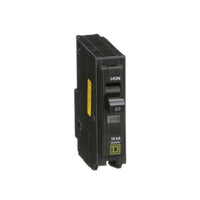 QO120HM | Mini circuit breaker, QO, 20A, 1 pole, 120VAC, 10kA, high magnetic, plug in mount | Square D by Schneider Electric