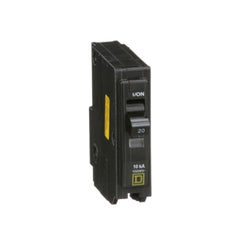 Square D QO120HM Mini circuit breaker, QO, 20A, 1 pole, 120VAC, 10kA, high magnetic, plug in mount  | Blackhawk Supply