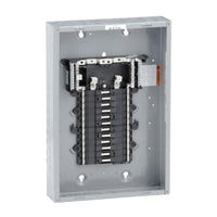 QO124L125PG | Load center, QO, 1 phase, 24 spaces, 34 circuits, 125A convertible main lugs, PoN, NEMA1, gnd bar, UL | Square D by Schneider Electric