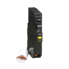 Square D QO130GFI Mini circuit breaker, QO, 30A, 1 pole, 120VAC, 10kA, 6mA grd fault A, pigtail, plug in mount  | Blackhawk Supply