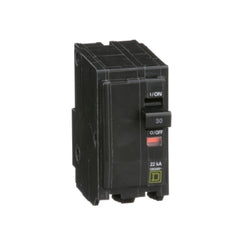 Square D QO230VH Mini circuit breaker, QO, 30A, 2 pole, 120/240 VAC, 22 kA, plug in mount  | Blackhawk Supply