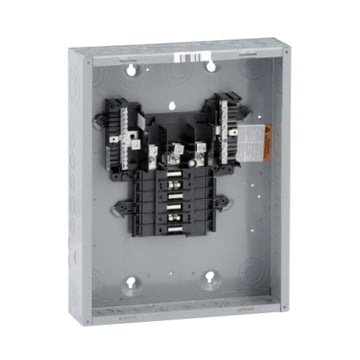 Square D QO312L125G Load center, QO, 3 phase, 12 spaces, 12 circuits, 125A fixed main lugs, NEMA1, gnd bar, UL  | Blackhawk Supply